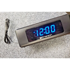 Emerson CK2023AM/FM Dual Alarm Clock Radio with 0.6" Blue LED Display, 4-Level